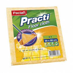 Тряпка для мытья пола, 50х60 см, микрофибра, 150 г/м2, PACLAN "Practi Microfiber", 163427