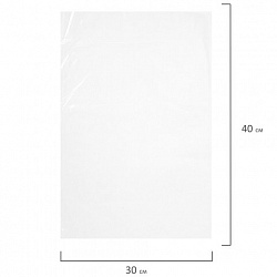 Пакеты фасовочные ПРОЧНЫЕ, первичный ПВД 30х40 см, КОМПЛЕКТ 500 шт., 35 мкм