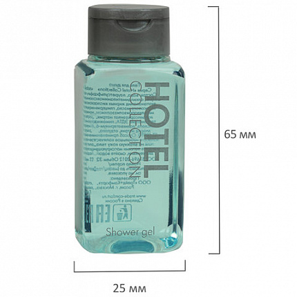 Гель для душа одноразовый 32 мл, КОМПЛЕКТ 200 шт., HOTEL COLLECTION, флакон, 00-00054080