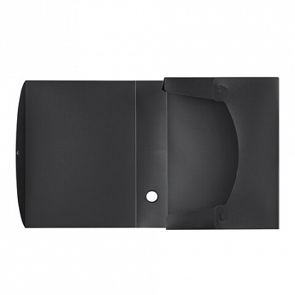 Короб архивный (330х245 мм), 70 мм, пластик, разборный, до 750 листов, черный, 0,7 мм, STAFF, 237275