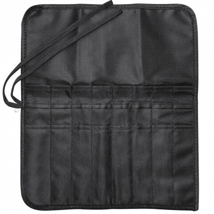 Пенал-скрутка органайзер для кистей и инструментов, 16 ячеек, черный, BRAUBERG ART DEBUT, 272992