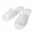 Тапочки одноразовые EVA Classic, открытые, КОМПЛЕКТ 25 пар, спанбонд + ЭВА, размер 37-42, белые, SMZ, Э/О/Б-№1/25/150