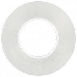 Многоразовая двухсторонняя прозрачная крепежная лента, скотч NANO tape, 5 м x 3 см, толщина 1 мм, WBZ (ВБЗ), 700426