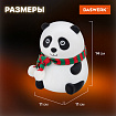 Ночник силиконовый LED "Панда" 106x112x136 мм, белый свет/RGB, таймер, USB, аккумулятор 1200 мАч, DASWERK (ДАСВЕРК), 238937