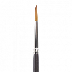 Кисть художественная проф. BRAUBERG ART CLASSIC, синтетика мягкая под колонок, кругл, № 4, кор руч, 200689