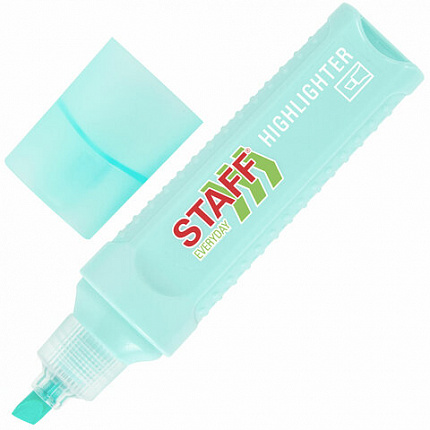 Набор текстовыделителей 6 ПАСТЕЛЬНЫХ ЦВЕТОВ, STAFF "EVERYDAY HL-707", линия 1-5 мм, скошенный наконечник, 152551