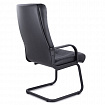 Кресло для приемных и переговорных "Атлант", кожа, черное