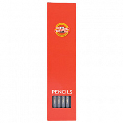 Карандаш чернографитный KOH-I-NOOR, 1 шт., "Alpha", HB, корпус серый, заточенный, 1703/2, 1703002020KSRU