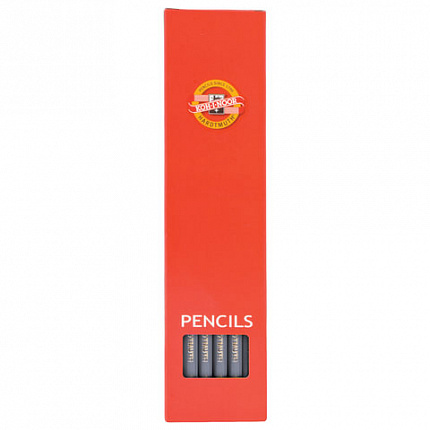 Карандаш чернографитный KOH-I-NOOR, 1 шт., "Alpha", HB, корпус серый, заточенный, 1703/2, 1703002020KSRU