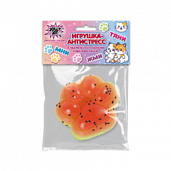 Игрушка-антистресс "КОШАЧЬЯ ЛАПКА - СОЧНЫЙ АРБУЗ", 7х6 см, дисплей, JOLLY JOT (ДЖОЛЛИ ДЖОТ), 665775