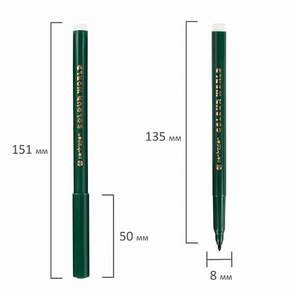 Фломастеры 12 ЦВЕТОВ CENTROPEN "Colour World", круглые, смываемые, 7550/12TP, 7 7550 1284