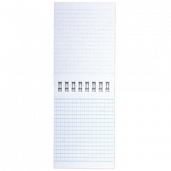 Блокнот МАЛЫЙ ФОРМАТ А7 75х105 мм, 40 л., гребень, картон, клетка, BRAUBERG, "Черный стиль", 129855
