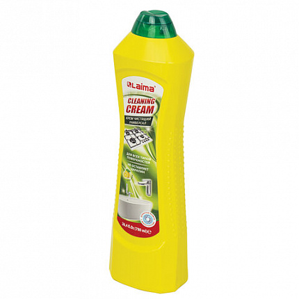 Чистящее средство универсальное крем 780 мл, LAIMA PROFESSIONAL "Лимон", 608662