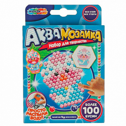 Аквамозаика, 100 бусин, АССОРТИ, МУЛЬТИ АРТ