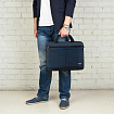Сумка портфель HEIKKI FORWARD (ХЕЙКИ) с отделением для ноутбука 15,6", темно-синяя, 29х40х9 см, 272612