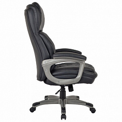 Кресло BRABIX PREMIUM "Regal EX-557", НАГРУЗКА до 150 кг, пружинный блок, экокожа, черный, 532945