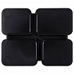 Подставка-органайзер BRAUBERG COMPACT, 4 отделения, 92х114х102 мм, черная, 238102