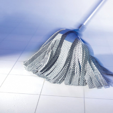 Насадка МОП ленточная 33 см, для швабры под еврорезьбу, хлопок / полиэстер / резина,, VILEDA "АнтиБак", 167850