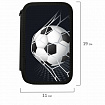 Пенал ПИФАГОР, 3 отделения, ламинированный картон, 19х11 см, "Ball kick", 272253