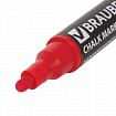 Маркер меловой "POP-ART" КРАСНЫЙ, 5 мм, стираемый, для гладких поверхностей, BRAUBERG, 151529