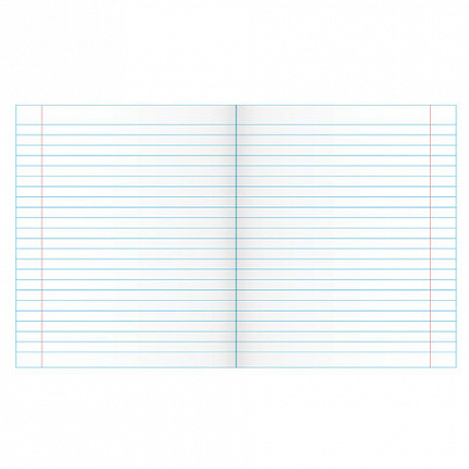 Тетрадь ЗЕЛЁНАЯ обложка 24 л., линия с полями, офсет, "ПЗБМ", 19841