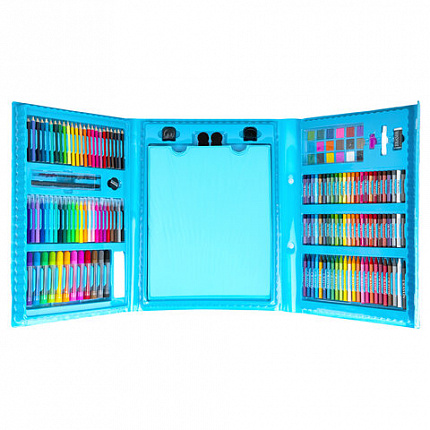 Набор ЮНОГО ХУДОЖНИКА "Тигренок" для рисования и творчества с мольбертом ПИФАГОР, 208 предметов, 664632