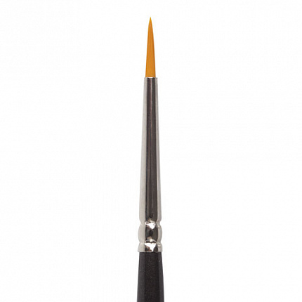 Кисть художественная проф. BRAUBERG ART CLASSIC, синтетика жесткая, круглая, № 1, короткая ручка, 200644