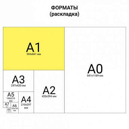 Ватман формат А1 (610х860 мм) ГОЗНАК С-Пб, плотность 200 г/м2, КОМПЛЕКТ 10 л., водяной знак, BRAUBERG, 880775