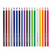 Карандаши цветные BRAUBERG PREMIUM, 18 цветов, шестигранные, грифель 3,3 мм, натуральное дерево, 181657