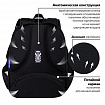 Ранец BRAUBERG FIT, 2 отделения, "Dark cat", 38х27х14 см, 272026