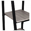 Стол на металлокаркасе BRABIX "LOFT CD-006", 1200х500х730 мм, 2 полки, цвет дуб антик, 641225