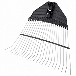 Грабли веерные проволочные, ширина 38 см, БЕЗ ЧЕРЕНКА, тулейка/черенок 25 мм, ГРАНДМАСТЕР, 700349