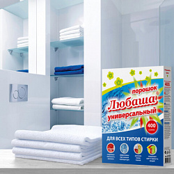 Стиральный порошок для всех типов стирки 400 г ЛЮБАША, для всех типов тканей, 605568