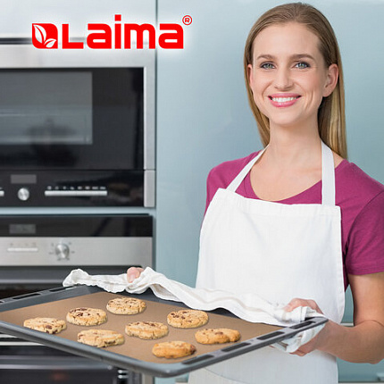 Бумага для выпечки силиконизированная, пергамент 38 см х 50 м, цвет коричневый, LAIMA, CH, 609585