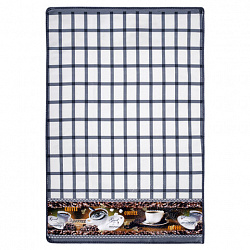 Салфетка из МИКРОФИБРЫ универсальная, 40х60 см, фиолетовая клетка, орнамент, 240 г/м2, BOOMHOUSE (БУМХАУС), 700882