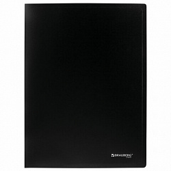 Папка на 2 кольцах А4 BRAUBERG UNIVERSAL, 25 мм, черная, до 170 листов, 0,5 мм, 273031