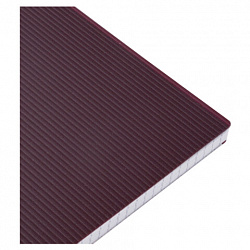 Тетрадь обложка пластик, А4, 80 л., гребень, клетка, HATBER, "VELVET" Бордо, 081564, 80Т4В1гр_01606