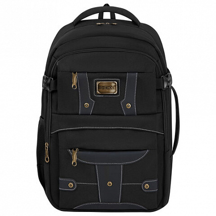 Рюкзак HEIKKI DESERTED (ХЕЙКИ) универсальный, отделение для ноутбука, EVA-спинка, черный, 48х34х18 см, 273876