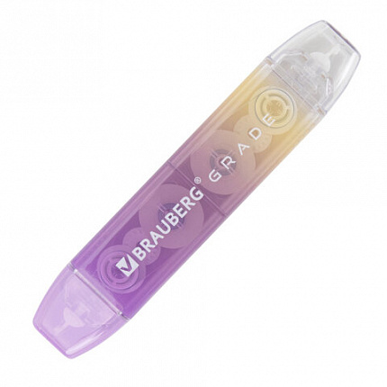 Корректирующая лента двусторонняя BRAUBERG "GRADE PASTEL", 5 мм x 10 м, КОМПЛЕКТ 3 штук, 273026