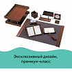 Набор подарочный настольный BESTAR "Platon" из дерева, 12 предметов, цвет "орех", 236372