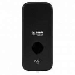 Дозатор для жидкого мыла-пены LAIMA PROFESSIONAL PREMIUM BLACK, НАЛИВНОЙ, 1 л, черный, ABS-пластик, 609520