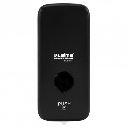 Дозатор для жидкого мыла-пены LAIMA PROFESSIONAL PREMIUM BLACK, НАЛИВНОЙ, 1 л, черный, ABS-пластик, 609520