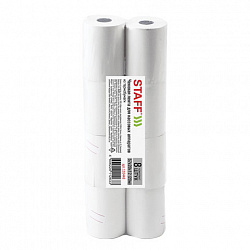 Чековая лента ТЕРМОБУМАГА 57 мм (диаметр 43-46 мм, длина 20 м, втулка 12 мм) КОМПЛЕКТ 8 шт., STAFF, 110448