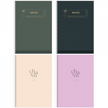 Тетрадь А4 96 л. STAFF College гребень, клетка, офсет №2 ЭКОНОМ, обложка картон, ОДНОТОННАЯ, 405618