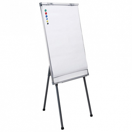 Блокнот для флипчарта BRAUBERG, 50 листов, чистые, 67,5х98 см, 80 г/м2, 128648