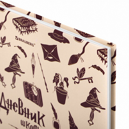 Дневник 5-11 класс 48 л., твердый, BRAUBERG, выборочный лак, с подсказом, "Магия", 106885
