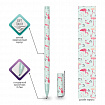 Ручка шариковая BRAUBERG SOFT TOUCH STICK "FLAMINGO", СИНЯЯ, мягкое покрытие, узел 0,7 мм, 143705