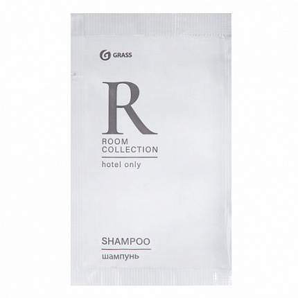 Шампунь одноразовый 10 мл, КОМПЛЕКТ 500 шт., GRASS ROOM, саше, флоупак, HR-5029