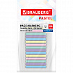 Закладки клейкие пастельные BRAUBERG PASTEL, 44х4 мм, 300 штук (15 блоков х 20 листов), 116683