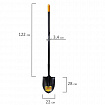 Лопата штыковая цельнометаллическая 22х28 см, ОБЩАЯ ДЛИНА 150 см, черенок сталь, RABBITEX (РАББИТЕКС) "LONG HANDLE", 700497